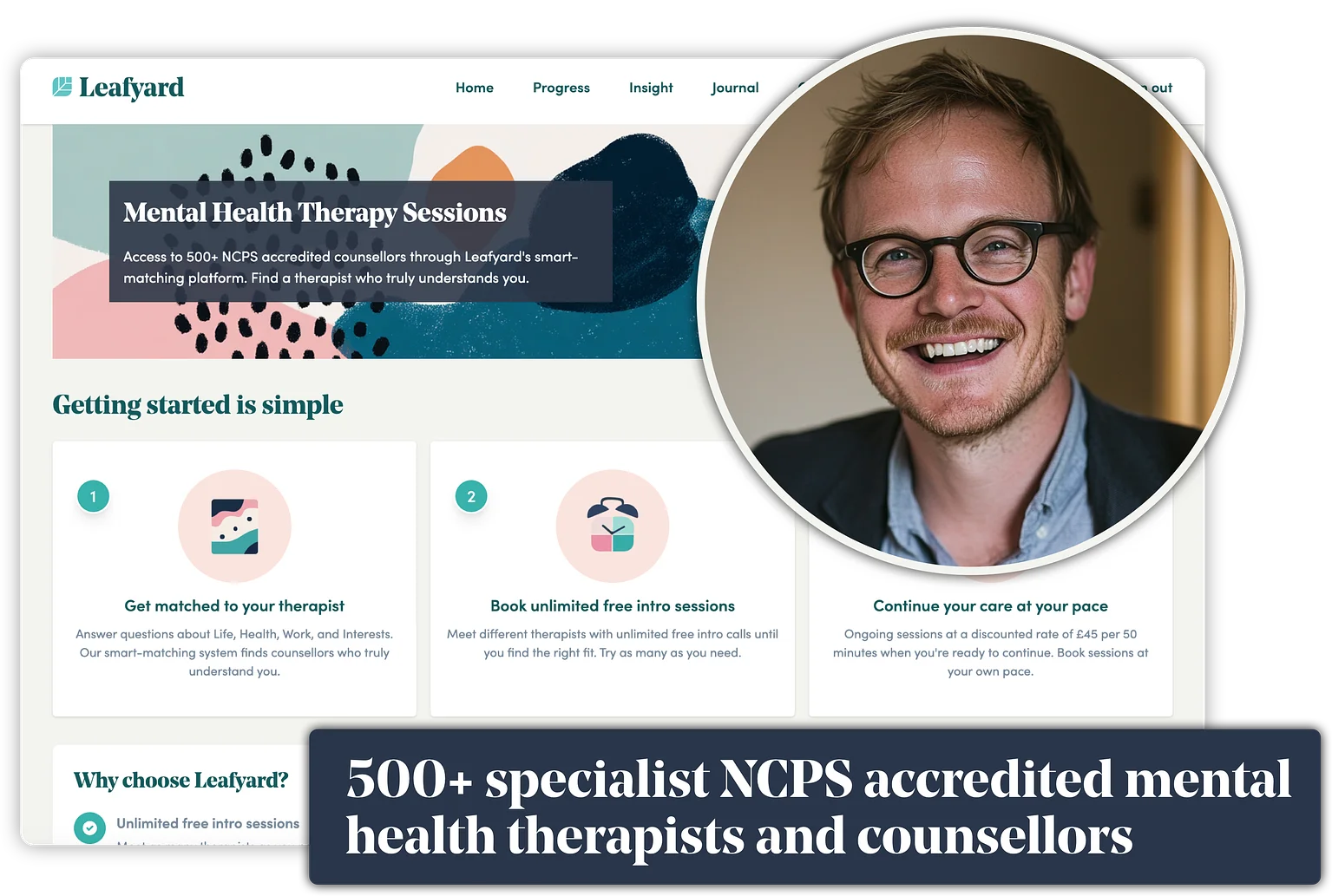 Leafyard's digital EAP NCPS accredited counselling sessions